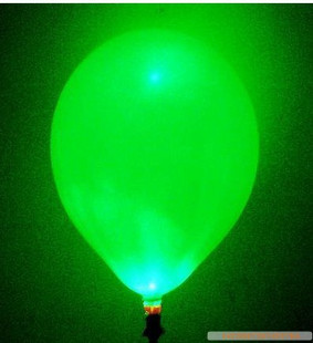 Led ballon lights green